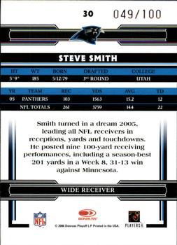 2006 Donruss Threads - Silver Holofoil #30 Steve Smith Back