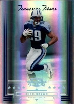 2006 Donruss Threads - Silver Holofoil #93 Chris Brown Front