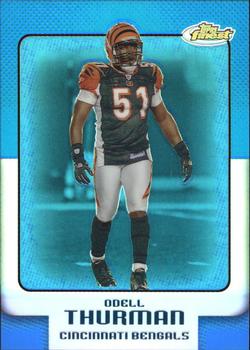 2006 Finest - Blue Refractors #6 Odell Thurman Front