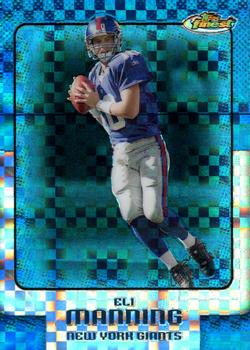 2006 Finest - Blue Xfractors #3 Eli Manning Front