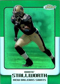 2006 Finest - Green Refractors #96 Donte Stallworth Front