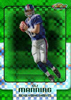 2006 Finest - Green Xfractors #3 Eli Manning Front