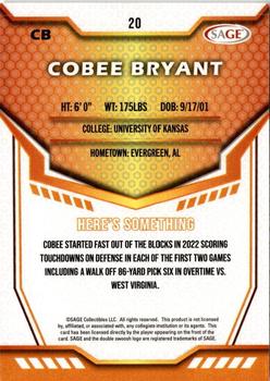 2024 SAGE HIT - Blue #20 Cobee Bryant Back