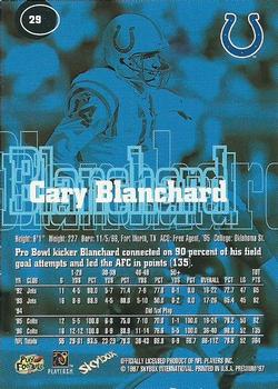 1997 SkyBox Premium #29 Cary Blanchard Back