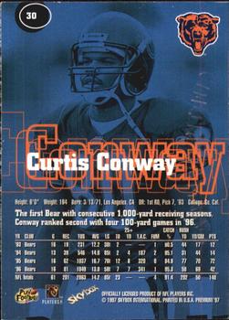 1997 SkyBox Premium #30 Curtis Conway Back