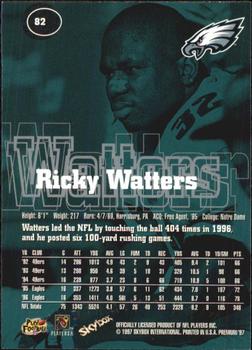 1997 SkyBox Premium #82 Ricky Watters Back