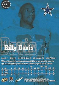1997 SkyBox Premium #83 Billy Davis Back