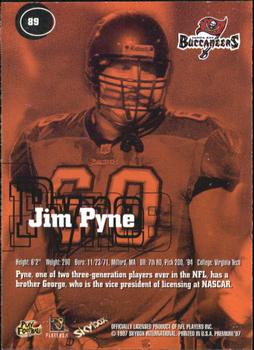 1997 SkyBox Premium #89 Jim Pyne Back