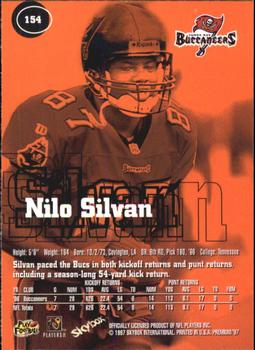 1997 SkyBox Premium #154 Nilo Silvan Back
