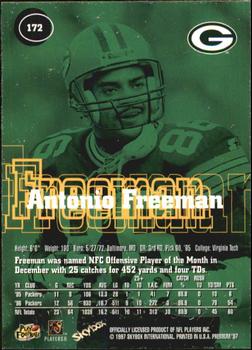 1997 SkyBox Premium #172 Antonio Freeman Back