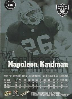 1997 SkyBox Premium #186 Napoleon Kaufman Back