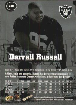 1997 SkyBox Premium #240 Darrell Russell Back