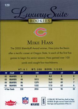 2006 Flair Showcase - Gold #120 Mike Hass Back