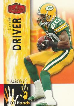 2006 Flair Showcase - Hot Hands #HH9 Donald Driver Front