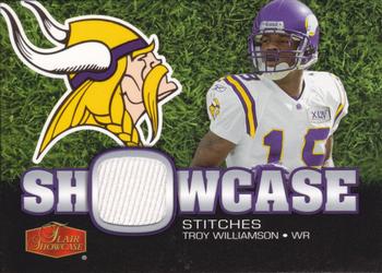 2006 Flair Showcase - Showcase Stitches Jersey #SHS-TW Troy Williamson Front