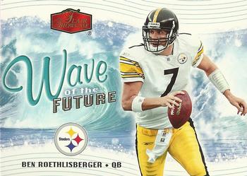 2006 Flair Showcase - Wave of the Future #WOTF3 Ben Roethlisberger Front
