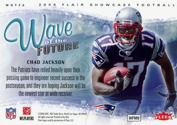 2006 Flair Showcase - Wave of the Future #WOTF6 Chad Jackson Back