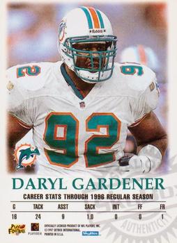 1997 SkyBox Premium - Autographics #NNO Daryl Gardener Back