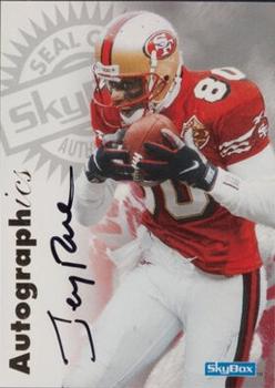 1997 SkyBox Premium - Autographics #NNO Jerry Rice Front