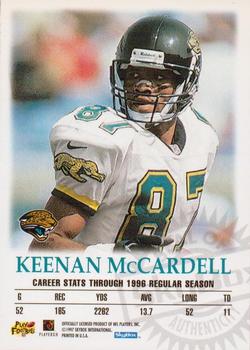 1997 SkyBox Premium - Autographics #NNO Keenan McCardell Back