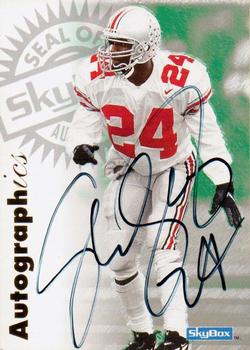 1997 SkyBox Premium - Autographics #NNO Shawn Springs Front