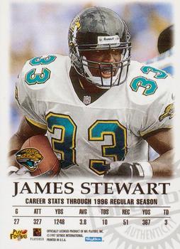 1997 SkyBox Premium - Autographics #NNO James Stewart Back