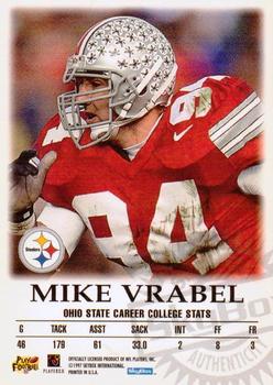 1997 SkyBox Premium - Autographics #NNO Mike Vrabel Back