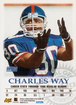 1997 SkyBox Premium - Autographics #NNO Charles Way Back