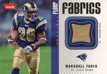 2006 Fleer - Fabrics #FF-MF Marshall Faulk Front