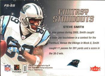 2006 Fleer - Fantasy Standouts #FS-SS Steve Smith  Back
