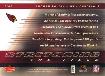 2006 Fleer - Stretching the Field #SF-AB Anquan Boldin Back
