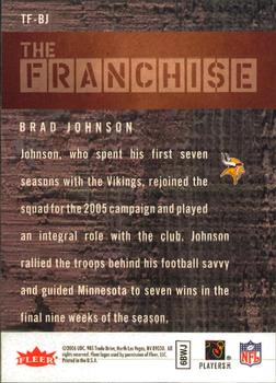 2006 Fleer - The Franchise #TF-BJ Brad Johnson  Back