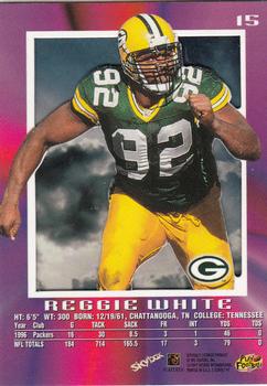 1997 SkyBox E-X2000 #15 Reggie White Back
