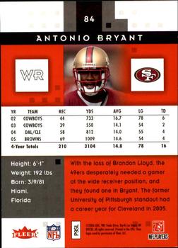 2006 Fleer Hot Prospects - Red Hot #84 Antonio Bryant Back