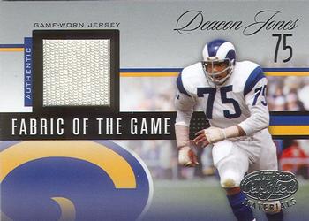2006 Leaf Certified Materials - Fabric of the Game #FOTG-11 Deacon Jones Front