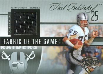 2006 Leaf Certified Materials - Fabric of the Game #FOTG-18 Fred Biletnikoff Front