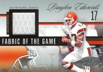 2006 Leaf Certified Materials - Fabric of the Game #FOTG-71 Braylon Edwards Front