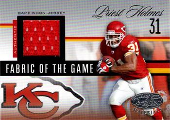 2006 Leaf Certified Materials - Fabric of the Game #FOTG-123 Priest Holmes Front