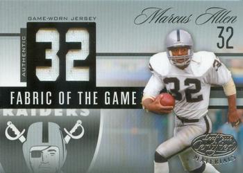 2006 Leaf Certified Materials - Fabric of the Game Jersey Number #FOTG-35 Marcus Allen Front