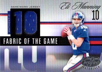 2006 Leaf Certified Materials - Fabric of the Game Jersey Number #FOTG-98 Eli Manning Front