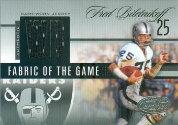 2006 Leaf Certified Materials - Fabric of the Game Position #FOTG-18 Fred Biletnikoff Front