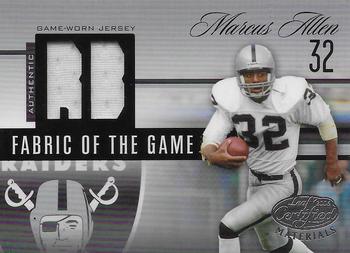 2006 Leaf Certified Materials - Fabric of the Game Position #FOTG-35 Marcus Allen Front