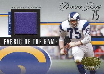 2006 Leaf Certified Materials - Fabric of the Game Prime #FOTG-11 Deacon Jones Front