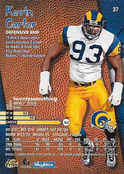 1997 SkyBox Impact #37 Kevin Carter Back