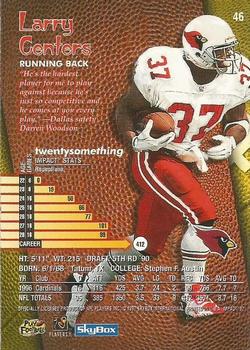 1997 SkyBox Impact #46 Larry Centers Back