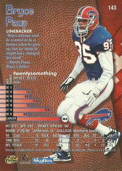 1997 SkyBox Impact #143 Bryce Paup Back