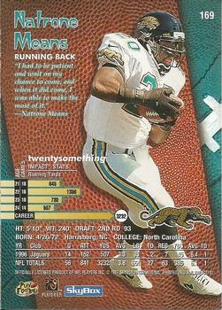 1997 SkyBox Impact #169 Natrone Means Back