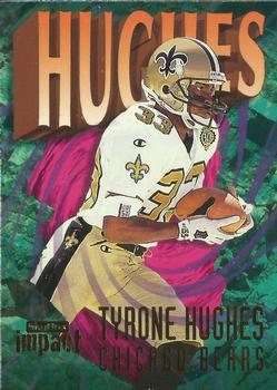1997 SkyBox Impact #189 Tyrone Hughes Front