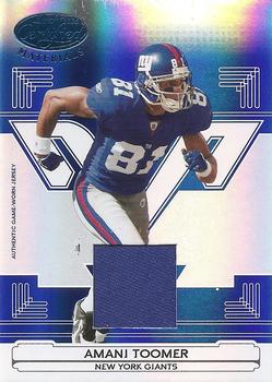 2006 Leaf Certified Materials - Mirror Blue Materials #98 Amani Toomer Front