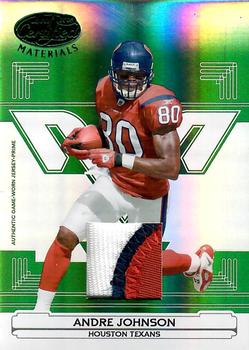 2006 Leaf Certified Materials - Mirror Emerald Materials #58 Andre Johnson Front